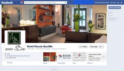 Facebook page Hotel Marais Bastille: a mine of information!